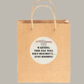 Top Secret Spy Mission Kinder Partij Ronde Sticker