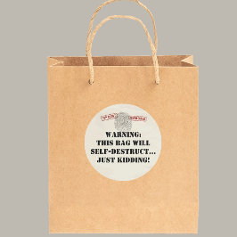 Top Secret Spy Mission Kinder Partij Ronde Sticker