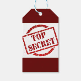 Top Secret Stamp Custom Gift Labels Cadeaulabel