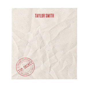 Top Secret Stamp Post-IT Notities Notitieblok