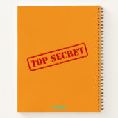 Top Secret Stamped Funny Fun Journal Notitieboek (Achterkant)