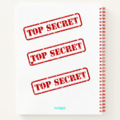 Top Secret Stamped Journal notitieboek (Achterkant)