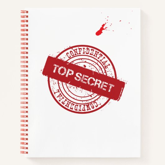 Top Secret Stamped Journal notitieboek (Voorkant)
