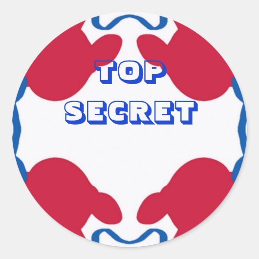 TOP SECRET STICKER (Voorkant)