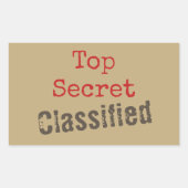 Top Secret Stickers (Voorkant)