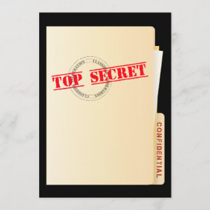 Top Secret Surprise Feest Uitnodigingen op Maat