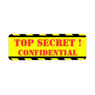 TOP SECRET - Vertrouwelijk Etiket