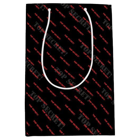 TOP SECRET - Vertrouwelijk Medium Cadeauzakje (Voorkant)
