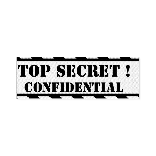 TOP SECRET - Vertrouwelijk Zelfinktende Stempel (Design)