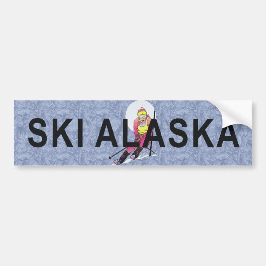 TOP Ski Alaska Bumpersticker (Voorkant)