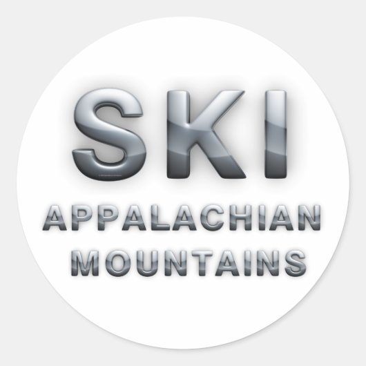 TOP Ski Appalachian Ronde Sticker (Voorkant)