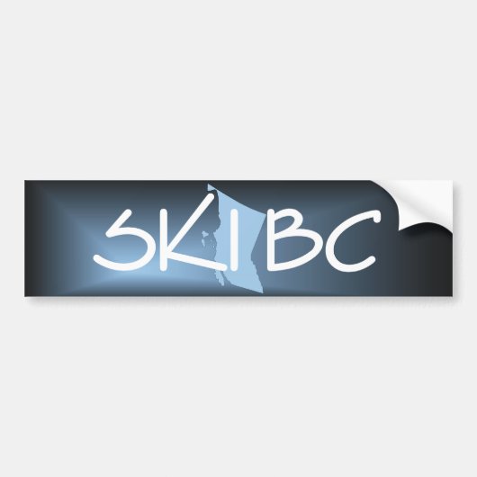 TOP Ski British Columbia Bumpersticker (Voorkant)