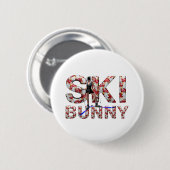 TOP Ski Bunny Ronde Button 5,7 Cm (Voorkant /achterkant)
