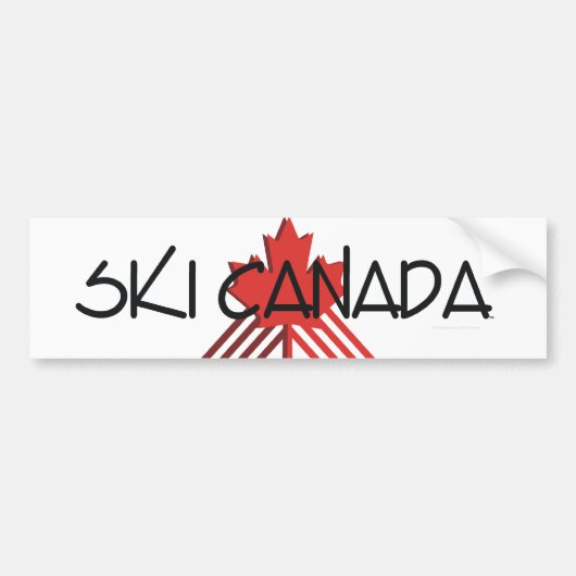 TOP Ski Canada Bumpersticker (Voorkant)