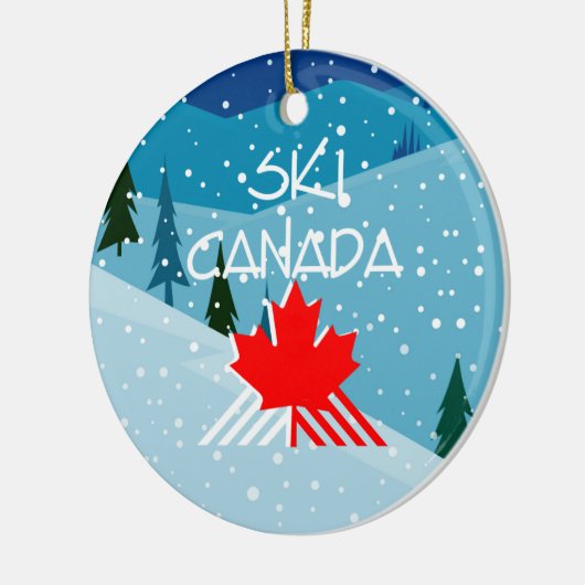 TOP Ski Canada Keramisch Ornament (Links)