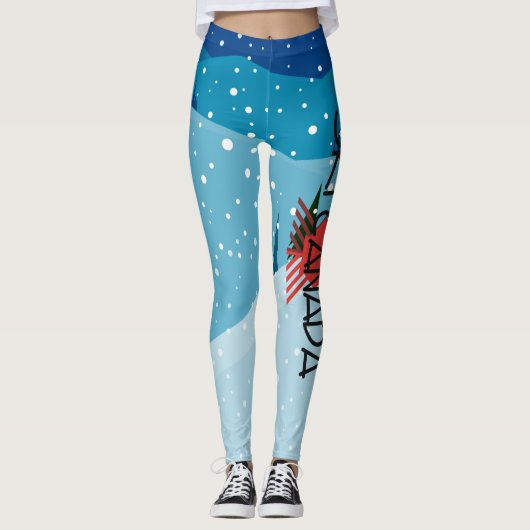 TOP Ski Canada Leggings (Voorkant)