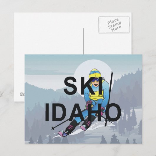 TOP Ski Idaho Briefkaart (Voorkant / Achterkant)