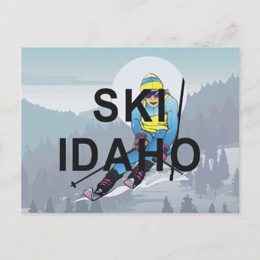 TOP Ski Idaho Briefkaart (Voorkant)