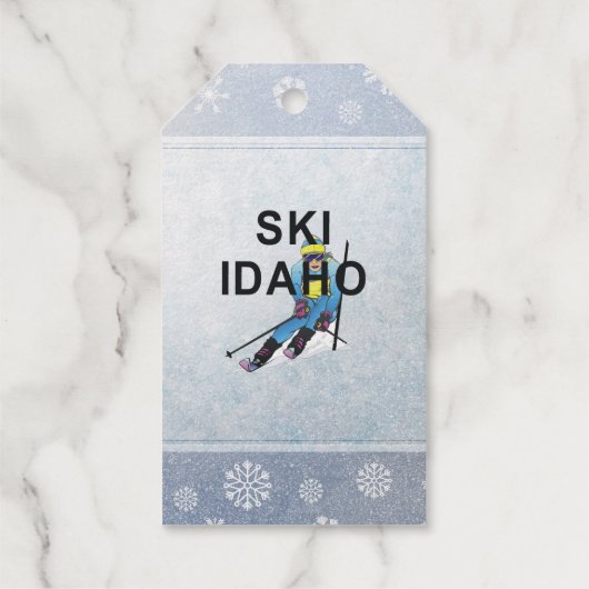 TOP Ski Idaho Cadeaulabels (Achterkant)