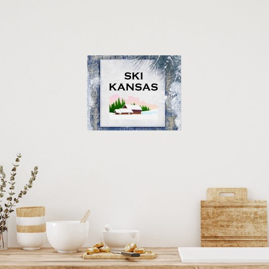 TOP Ski Kansas Poster (Keuken)