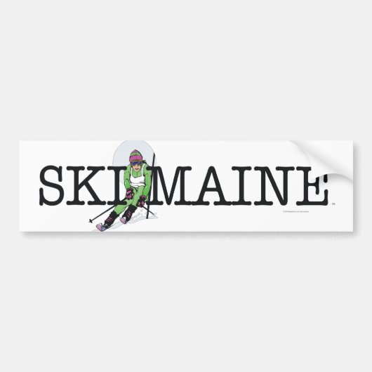 TOP Ski Maine Bumpersticker (Voorkant)