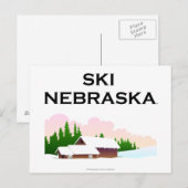 TOP Ski Nebraska Briefkaart (Voorkant / Achterkant)