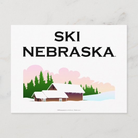 TOP Ski Nebraska Briefkaart (Voorkant)