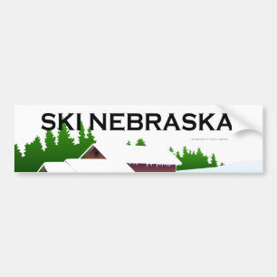 TOP Ski Nebraska Bumpersticker