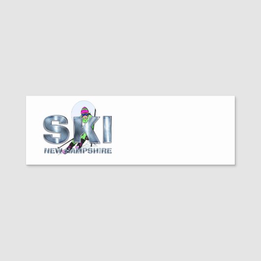 TOP Ski New Hampshire Naamplaatje (Voorkant)