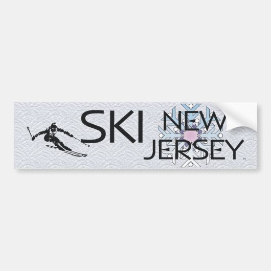 TOP Ski New Jersey Bumpersticker (Voorkant)