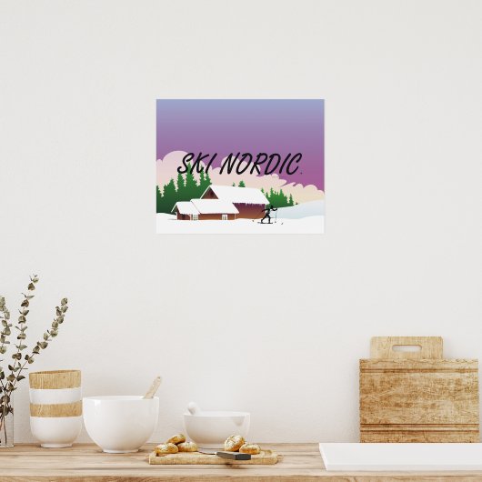 TOP Ski Nordic Poster (Keuken)
