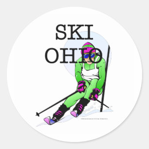 TOP Ski Ohio Ronde Sticker