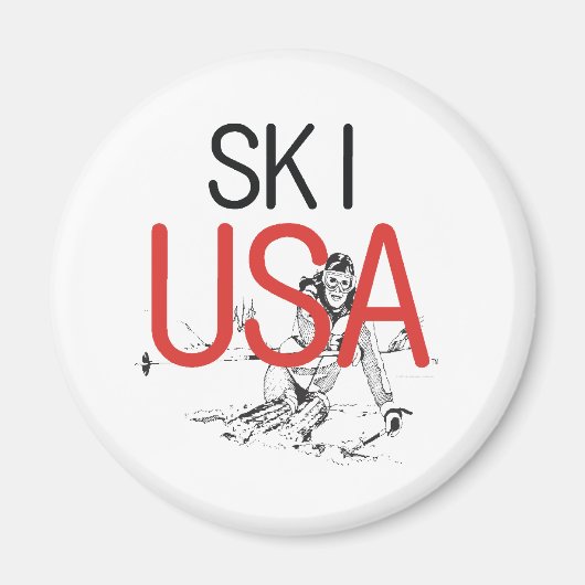 TOP Ski USA Magneet (Voorkant)