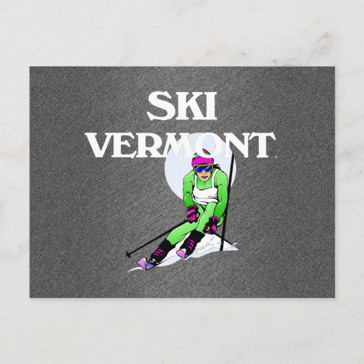 TOP Ski Vermont Briefkaart (Voorkant)