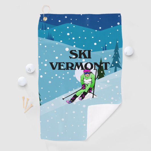 TOP Ski Vermont Golfhanddoek (Insitu)