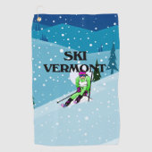 TOP Ski Vermont Golfhanddoek (Voorkant)