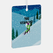 TOP Ski Vermont Metal Ornament (Voorkant Rechts)