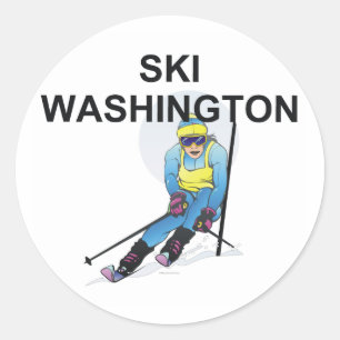 TOP Ski Washington Ronde Sticker