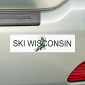 TOP Ski Wisconsin Bumpersticker (Op auto)