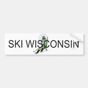 TOP Ski Wisconsin Bumpersticker