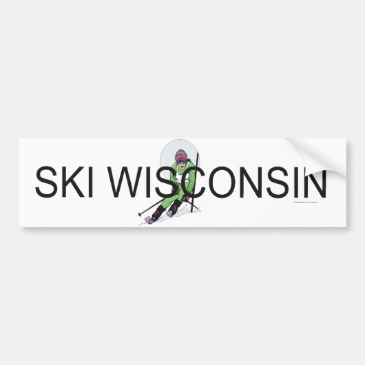 TOP Ski Wisconsin Bumpersticker (Voorkant)