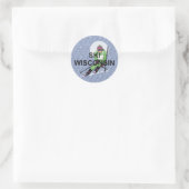 TOP Ski Wisconsin Ronde Sticker (Tas)