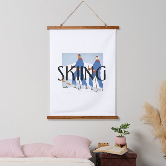 TOP Skiën Hangend Wandkleed (Slaapkamer)