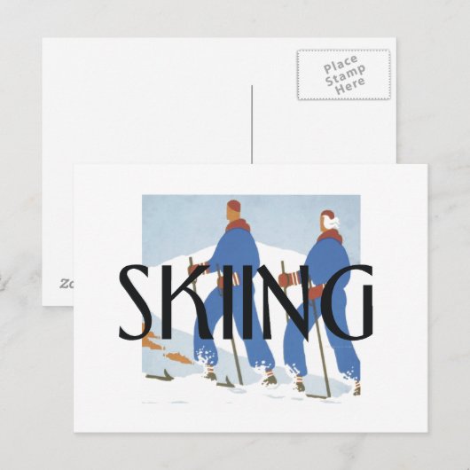 TOP Skiing Briefkaart (Voorkant / Achterkant)