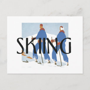 TOP Skiing Briefkaart