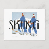 TOP Skiing Briefkaart (Voorkant)