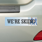 TOP Skiing Bumpersticker (Op auto)