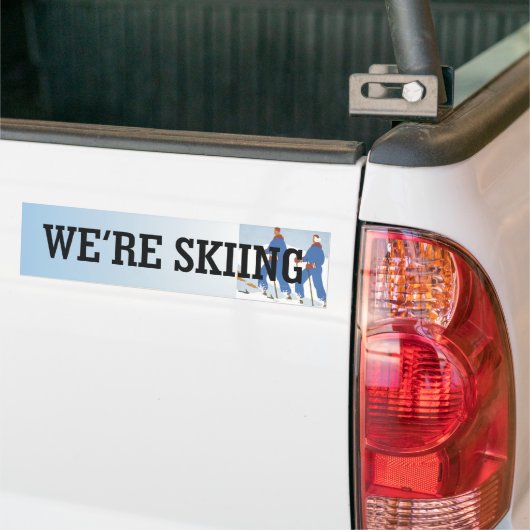 TOP Skiing Bumpersticker (Op Truck)