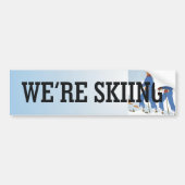 TOP Skiing Bumpersticker (Voorkant)