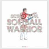 TOP Softbal Krijger Sticker (Vel)